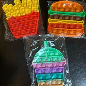 Cheeseburger, French fry, soda set